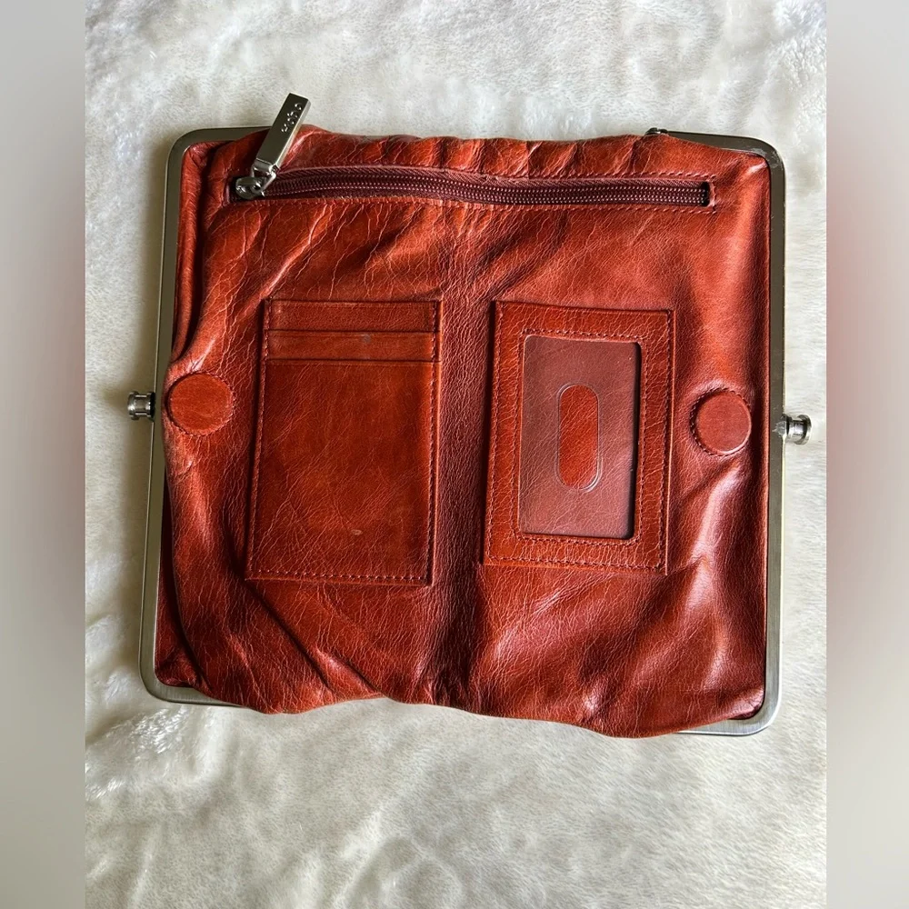 Brown Leather clutch wallet
